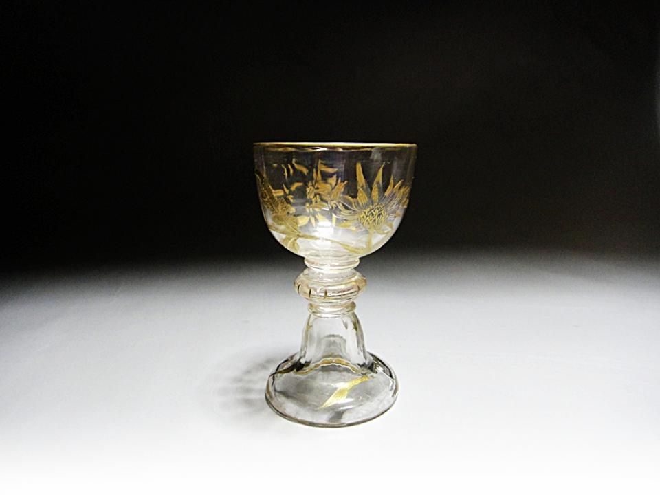 エミール・ガレ 初期作品 クロスモチーフ ガラス工芸品 アンティーク