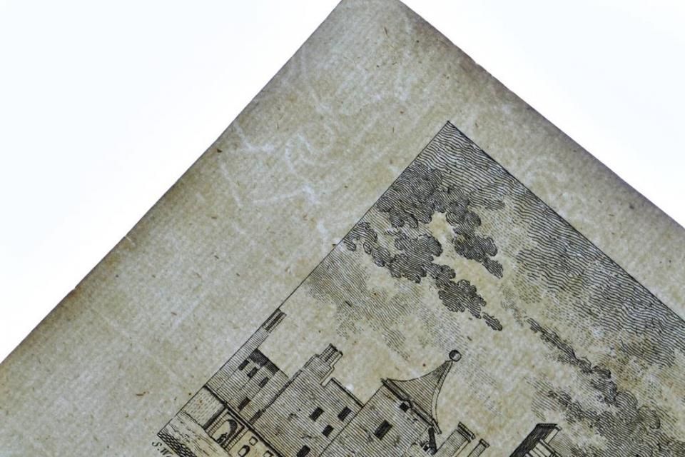 イギリス【アンティーク】Banquetting House 銅版画 1766年 - 西洋