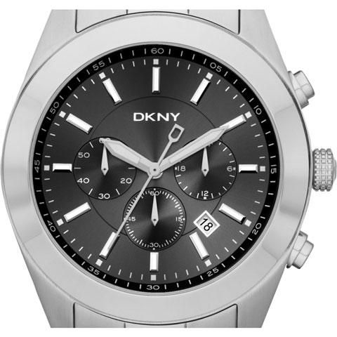 DKNY 腕時計 メンズ NY1507 クロノグラフ ブラック×シルバー - 腕時計