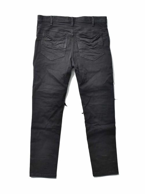 JULIUS[ユリウス] / GORDINI 737PAM26-BK CRASH DENIM PANTS