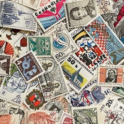 チェコスロバキア切手アソート 25枚入（古切手） - 海外アンティーク