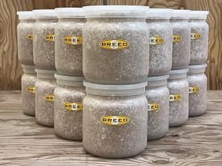 BREED NEW1500菌糸ビン 6本 m0328y様 BREED NEW1500菌糸ビン 6本