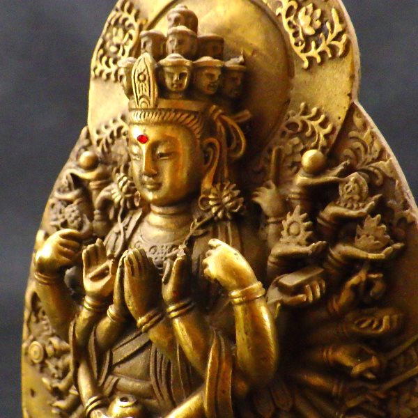 千手観音 菩薩 観音 銅製 仏像 彫刻 置物 開運 風水 千手観音 観音 観音