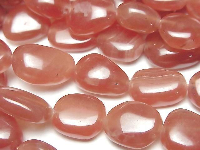 インカローズ（ロードクロサイト） 産地・ペルー タンブル 1連｜天然石