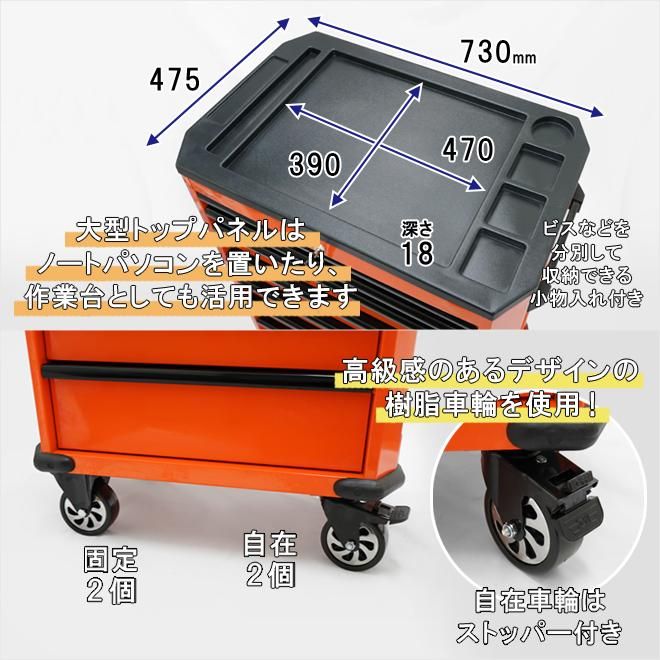 ローラーキャビネット 7段 | 工具収納ボックス - キカイヤ/工具の