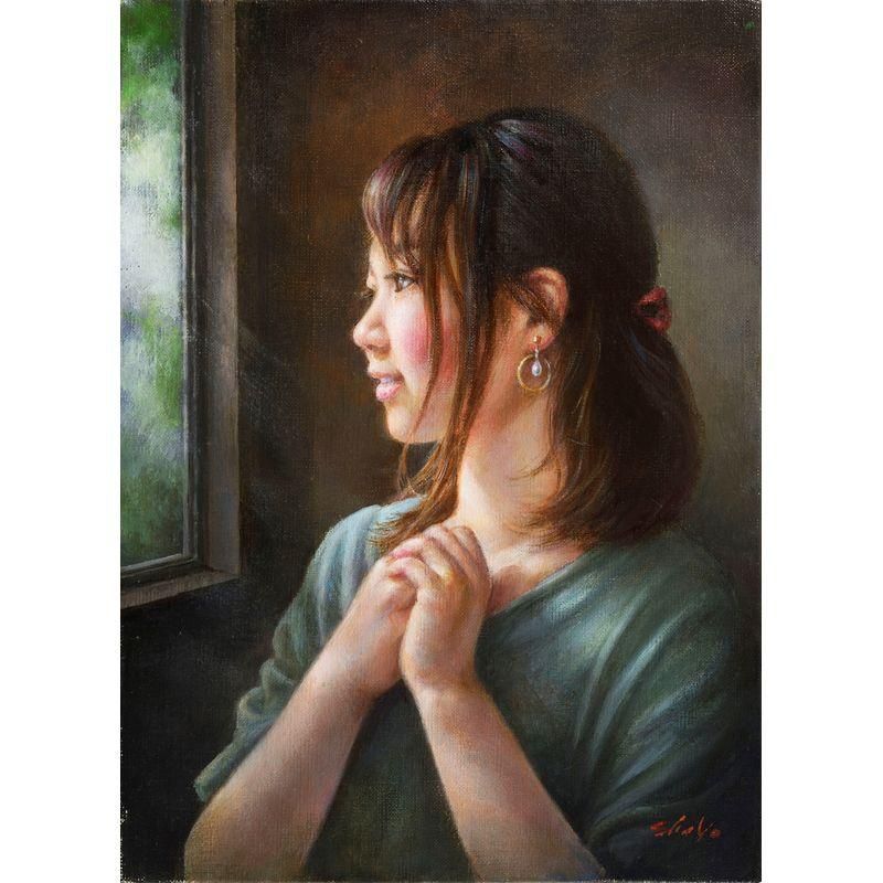 藤岡心象 「望」 油彩4号 - 一枚の繪オンラインショップ