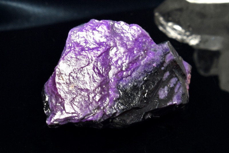 1点物】上質◇高発色パープル スギライト(杉石) 27x24mm 原石 _PC6448