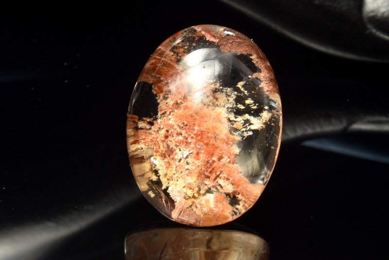 1点物】高透明◇庭園風景 ガーデンクォーツ 27x20mm オーバル ルース