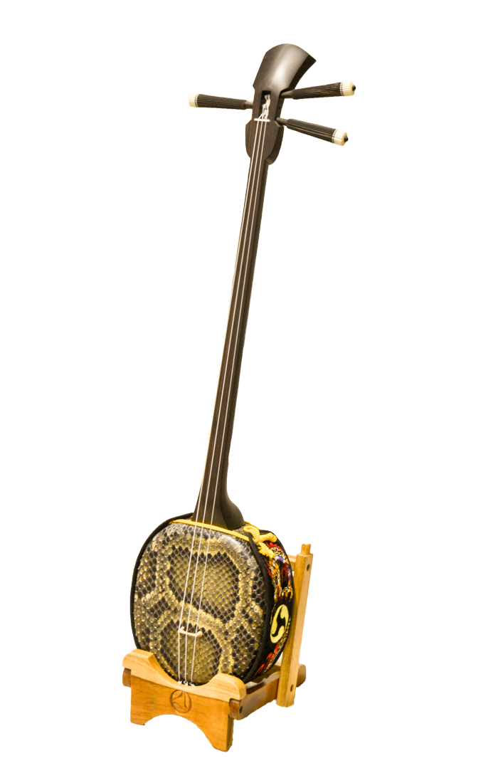 沖縄 三線 蛇皮 スタンド付 和楽器 沖縄民謡 民謡楽器 沖縄三線 蛇皮
