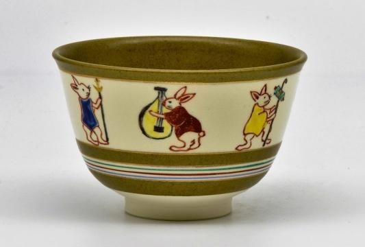 江戸時代後期の茶陶作品 京都・嵐山 嵯峨焼 楽焼茶碗 時代箱付 茶道具