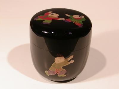 中棗 唐子蒔絵、 鈴木松栄作 - 茶道具 販売の佐藤大観堂 オンライン