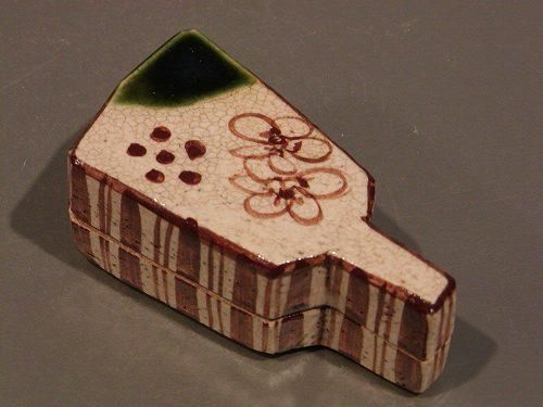 茶道具羽子板香合