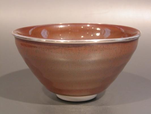 洛東桶谷定一作 天目釉茶壺 洛東桶谷定一作 天目釉茶壺