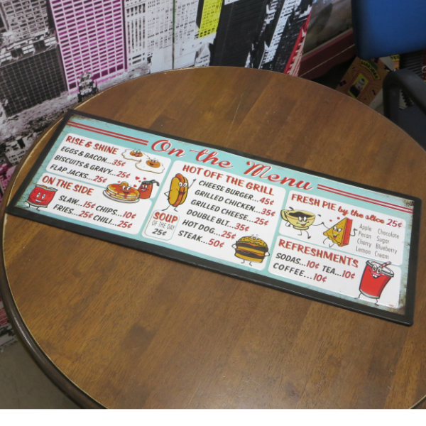 アメリカンダイナーサインボード看板メニュー表ビンテージ