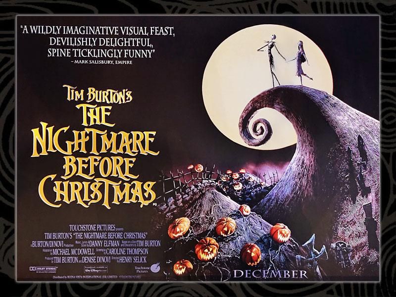 映画「ナイトメアービフォアクリスマス 」B1ポスター ナイトメアー