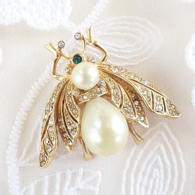 No.0335 スタンレーハグラー ピンクパープル ブローチ No.0335