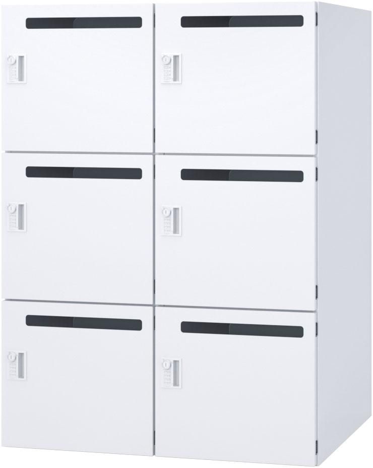 ウチダ パーソナルロッカー 2列3段（6人用） 5-856-58□2 【投函口あり