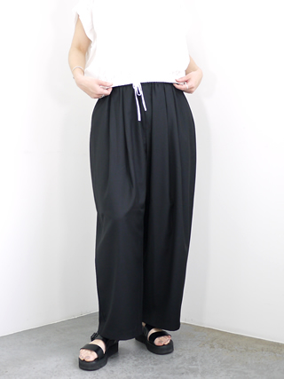 mizuiro ind（ミズイロインド） ワイドタックパンツ[2-260051
