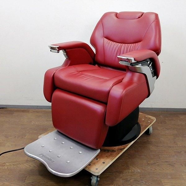 ▽タカラベルモント/電動理容椅子 レガロII(1)[1228BH]7CE!-1 理容椅子