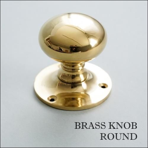 真鍮製 アンティークデザインのドアノブ ラウンドAX - SELFISH +NET