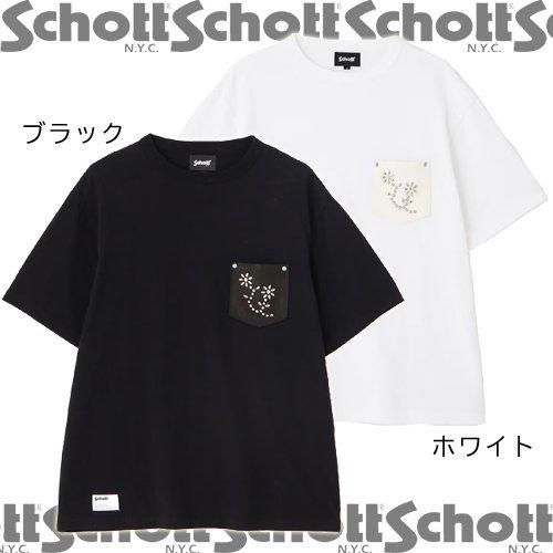 送料無料】【Schott】T－SHIRT FLOWER