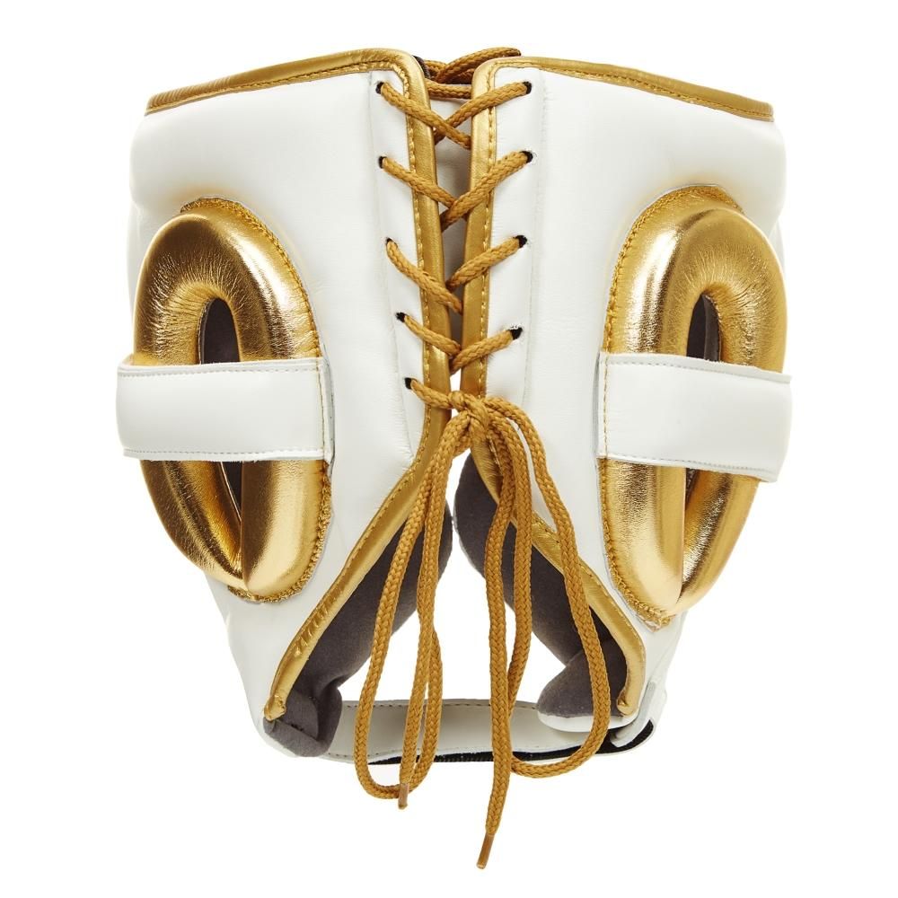 美品】アディダス ボクシング PRO ヘッドギア ブラックxゴールド M