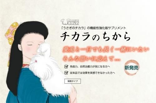 チカラのちから 80錠 2袋セット ウーリー うさぎ うさぎのチカラ