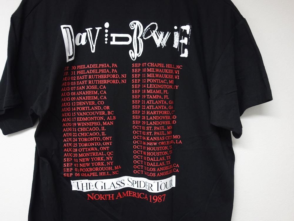 海外限定 オフィシャル David Bowie the glass spider tour Tシャツ