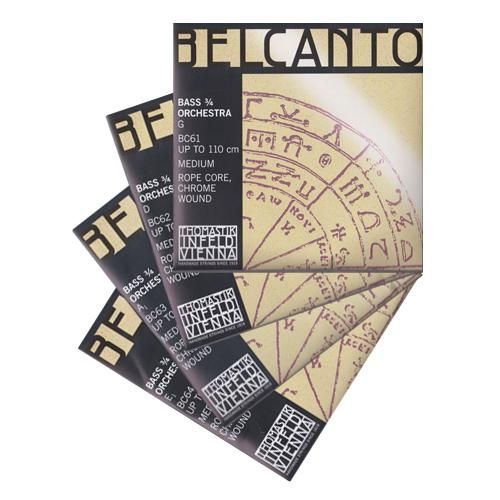 ベルカント コントラバス弦GDAEセット｜弓に素直