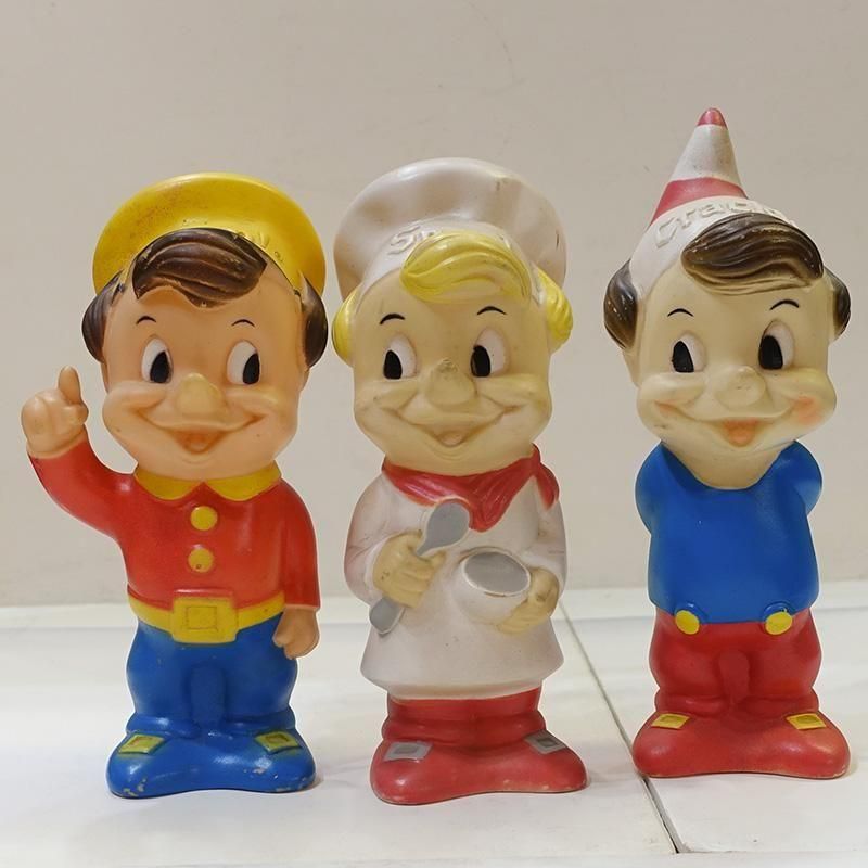 ヴィンテージ 70's ソフビ ケロッグ ポップ スナップ クラックル 3体セット