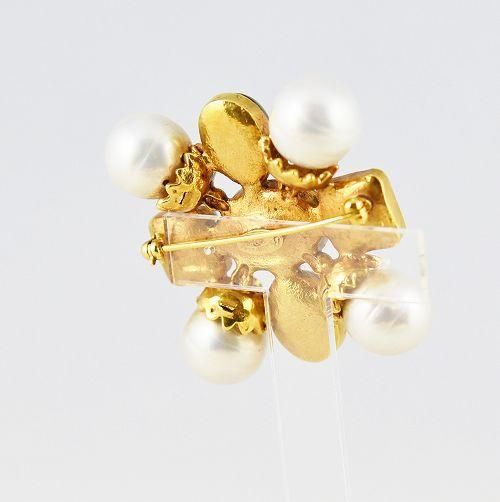 シャネル CHANEL◇ヴィンテージ ブローチ グリポア フェイクパール