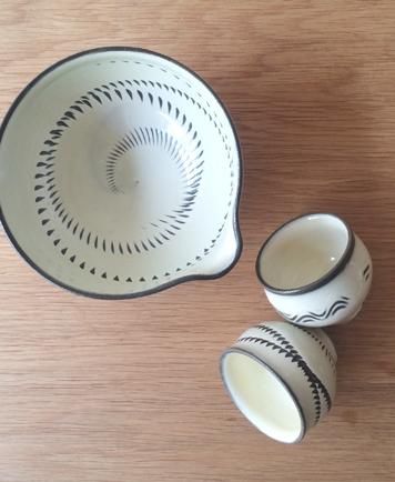 小鹿田焼（おんたやき）酒器：猪口 ぐいのみ