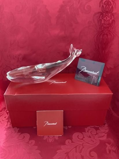 Baccarat バカラ 置物 ホエール くじら クリスタル フィギュリン