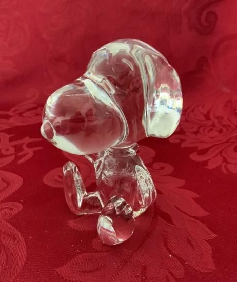 Baccarat バカラ スヌーピー クリスタル フィギュリン Baccarat バカラ