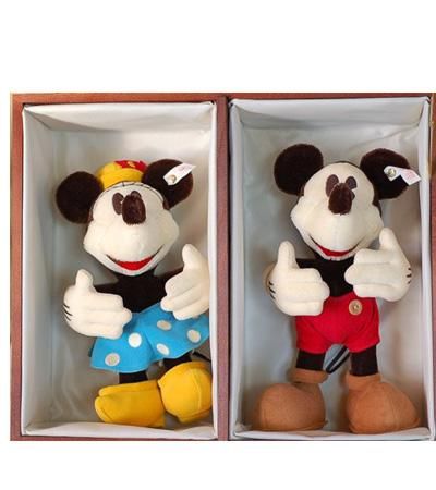 Steiff ミッキー&ミニーマウス セット 70周年記念 EAN652769 - Steiff