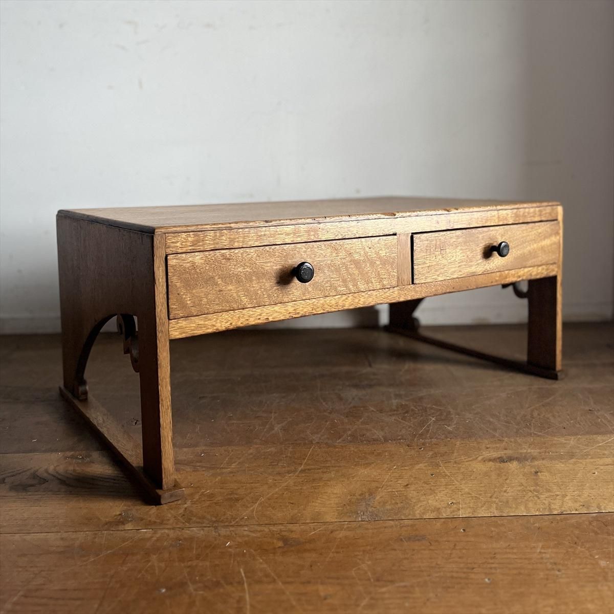 古家具 楢のローテーブル 文机 /幅786 高333 奥行508 送料込 古家具 楢