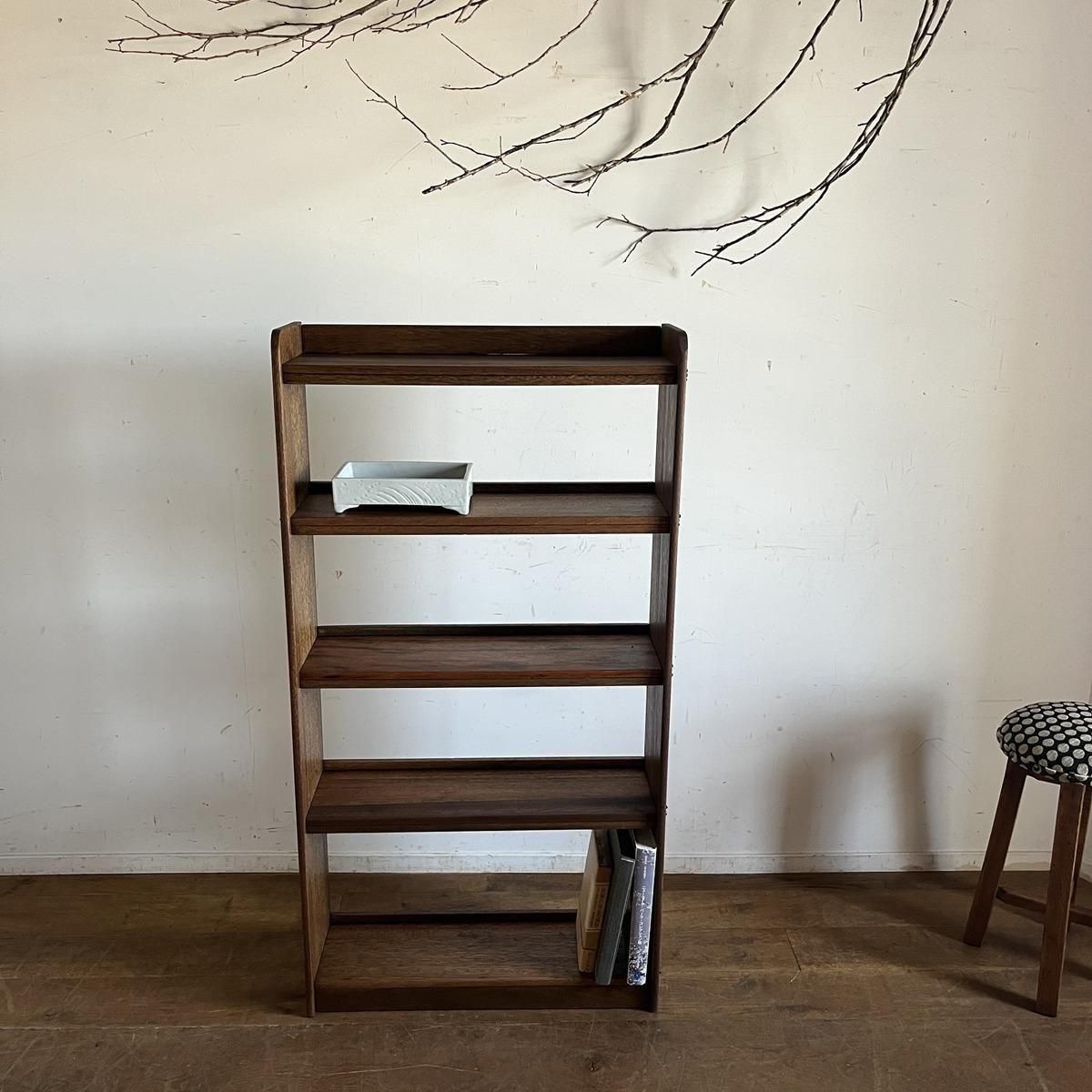 アンティーク 古い本棚 レトロ 楔棚 オープンラック くさび棚 ④楔の