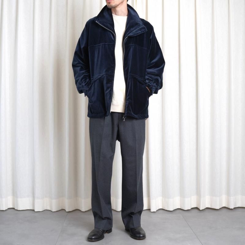 MAATEE&SONS VELVET STAND JACKET(Gray) MAATEE&SONS＞VELVET STAND