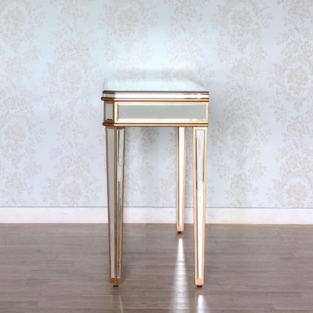 コンソールデスク アンティークホワイト 姫系家具 パイン材