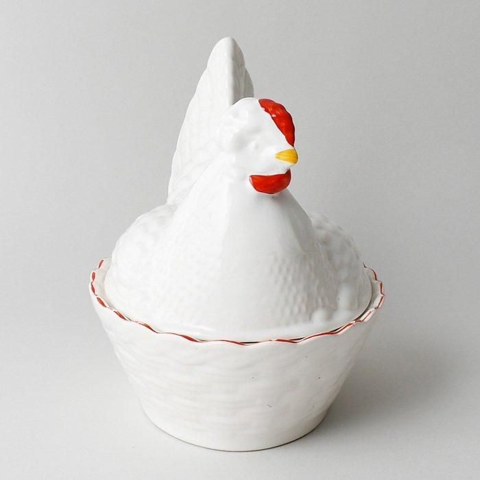 ビンテージ HEN-ON-NEST ニワトリ型卵容器 WESTFIELD ART POTTERY