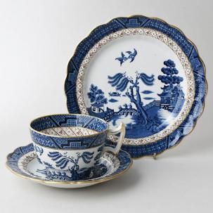 英国購入アンティーク】1920年代 花柄 トリオ 英国購入アンティーク