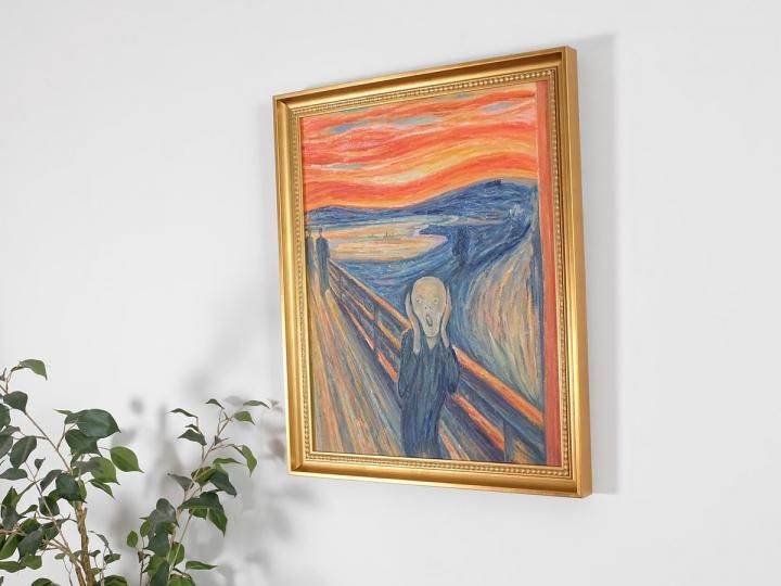 エドヴァルド ムンク 叫び ミクストメディア 油彩 水彩 肉筆