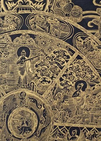 六道輪廻図（ろくどうりんねず）[タンカL] - 彩雲(さいうん)