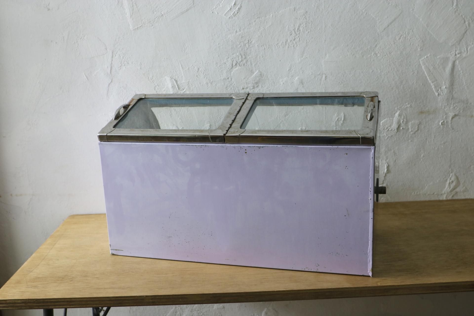 昭和レトロガラスケース/駄菓子屋のケース/w49×d24×h27cm- カフェ