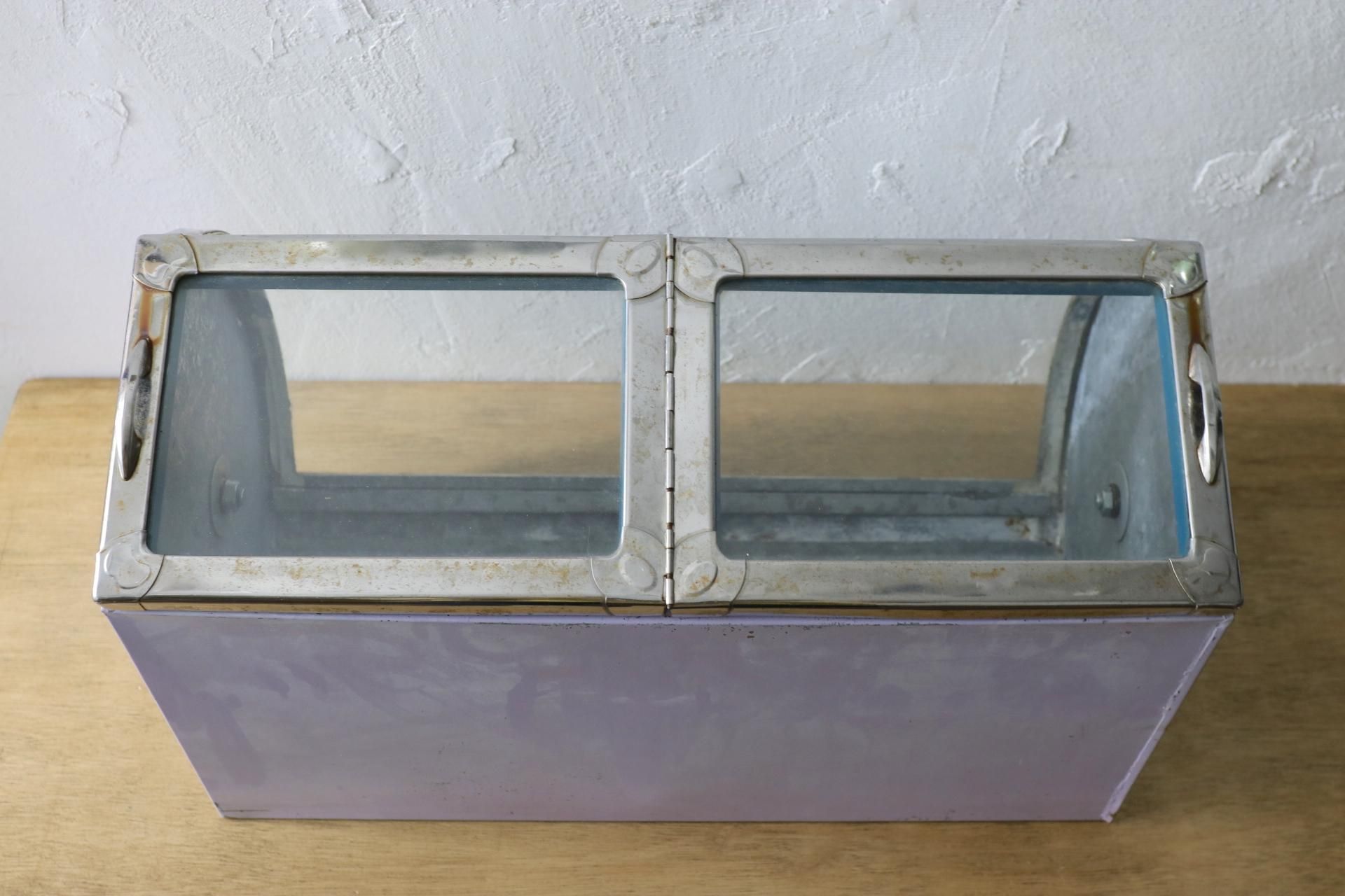 昭和レトロガラスケース/駄菓子屋のケース/w49×d24×h27cm- カフェ