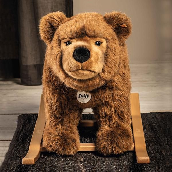 最終値下げシュタイフ ライディングベアウルス ぬいぐるみ 大きな