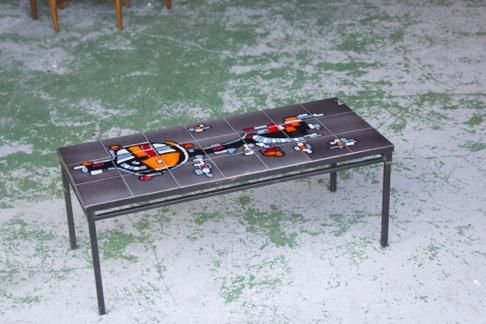 1930-40's ヴィンテージ タイルトップ サイドテーブル - アンティーク