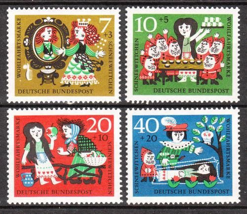 ドイツ・グリム童話 白雪姫の切手