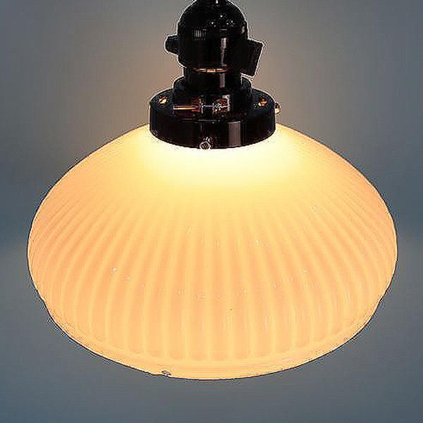 大正ロマン 和ガラス 電笠 青 アンティーク 灯り 照明 古民家 古道具