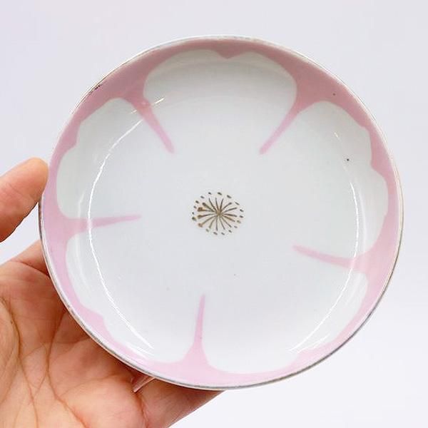 手描き桜柄小皿｜直径11 高さ2｜ピンクかわいい和食器